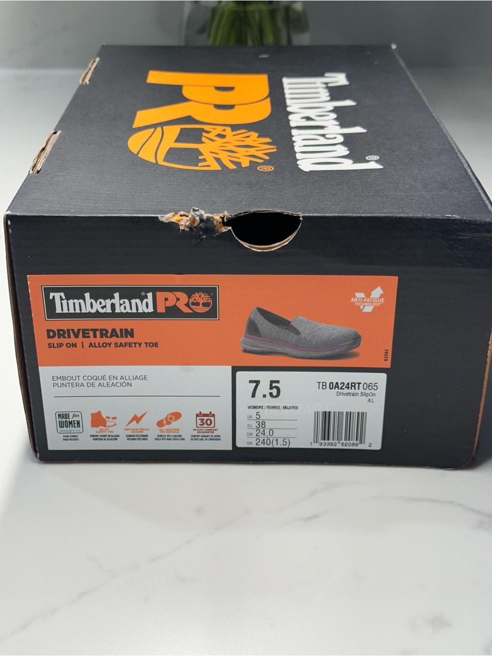 Timberland PRO Women's Drivetrain Slip-On Safety Shoes Size 7.5 - Picture 9 of 9